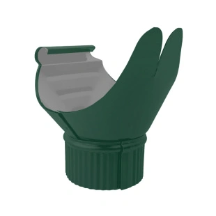 Воронка желоба D120/90 RAL 6005, ГЛЯНЕЦ