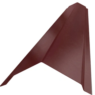 Конек домовидный плоский, ГЛЯНЕЦ, RAL 3005 (2,0 м)