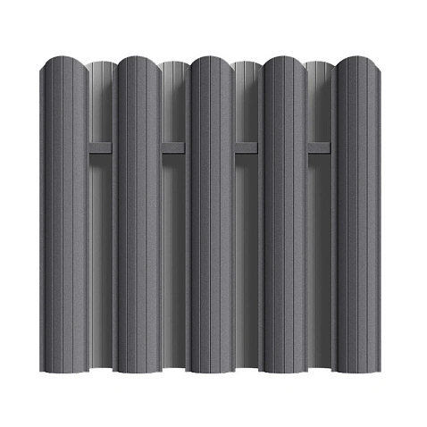 Штакетник Рубин ПРЕМИУМ RAL7024, МАТ, односторонний