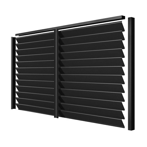 Забор-жалюзи ALFA (в разборе), МАТ, RAL9005