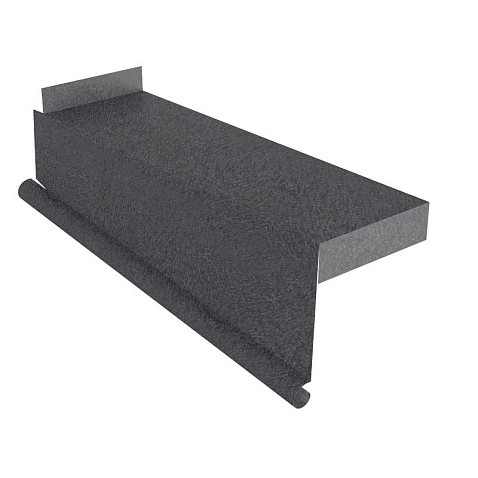 Планка торцевая сегментная левая, КВАРЦ, RAL 7024