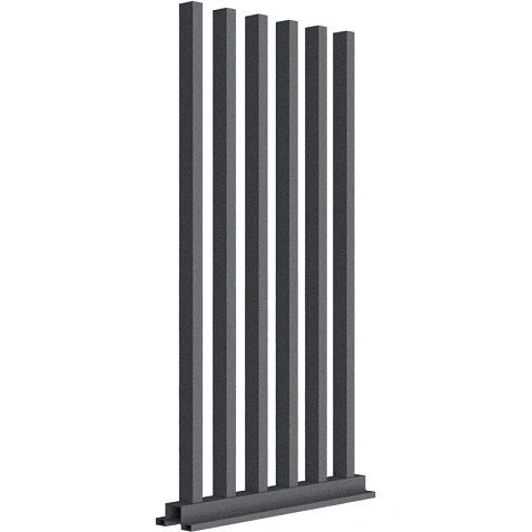 Забор Форпост AL, 60x40мм, зазор 100мм, срез 90°, RAL 7024 МУАР