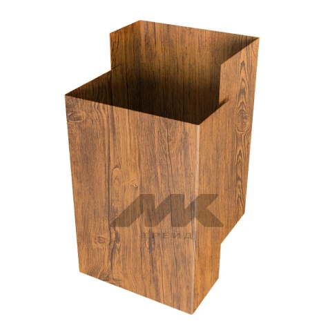 Декоративная накладка на столб 60*40, PRINTECH, Золотой дуб, 2м.п.