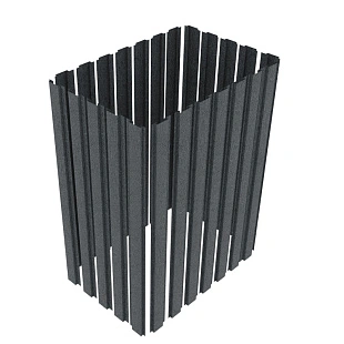 Панель модульной обшивки, КВАРЦ, RAL 7024,1,25 м.п. 2,5 м.п.