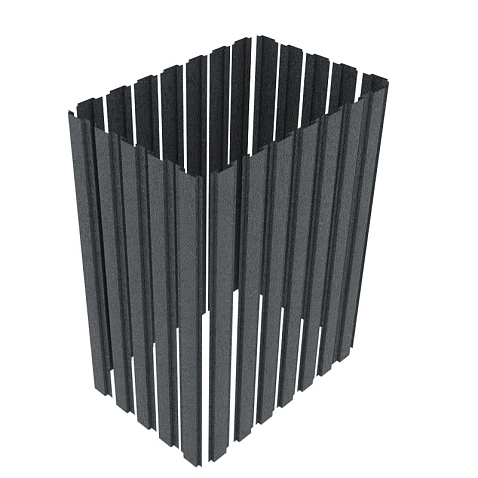 Панель модульной обшивки, КВАРЦ, RAL 7024,1,25 м.п.