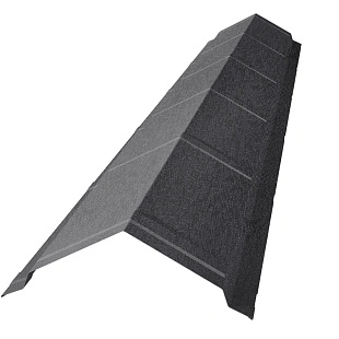 Конек домовидный штампованный, ExtraMatt , RAL 7024 (2,0 м)