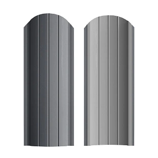 Штакетник Рубин СТАНДАРТ RAL7024, ГЛЯНЕЦ, односторонний