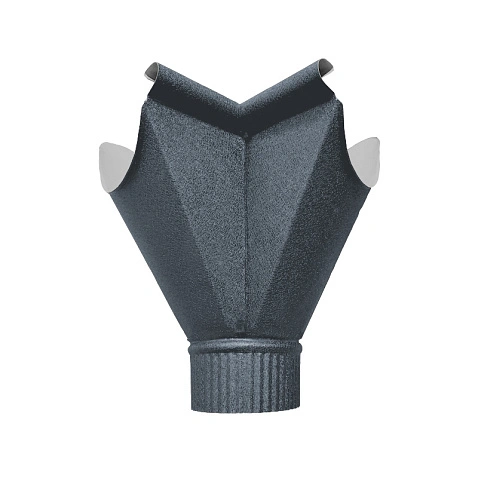 Воронка-угол внутренняя D120/90, RAL 7016, МАТ