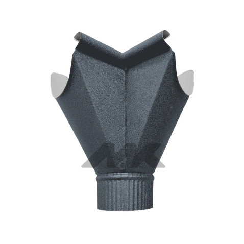 Воронка-угол внутренняя D120/90, RAL 7016, ExtraMatt