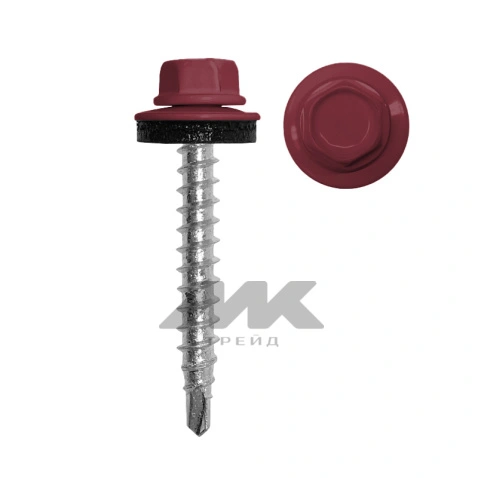 Кровельный саморез Daxmer 4,8*35 с шайбой EPDM со сверлом RAL3005
