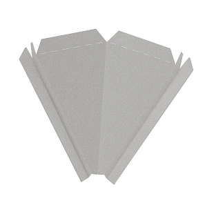 Заглушка конька домовидного конусная, ExtraMatt, RAL 7004