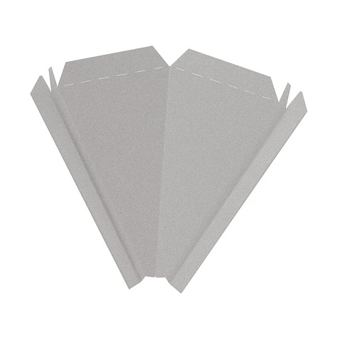 Заглушка конька домовидного конусная, ExtraMatt, RAL 7004