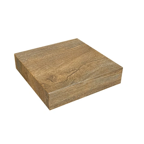 Заглушка на столб плоская, 83*83 мм, PRINTECH, Античный дуб золотой