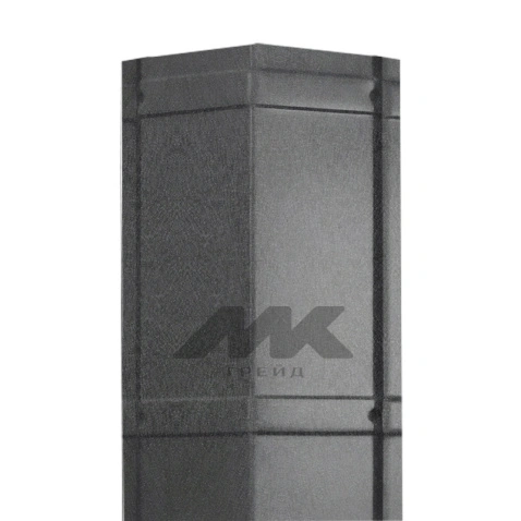 Конек домовидный штампованный, ExtraMatt , RAL 7024 (2,0 м)