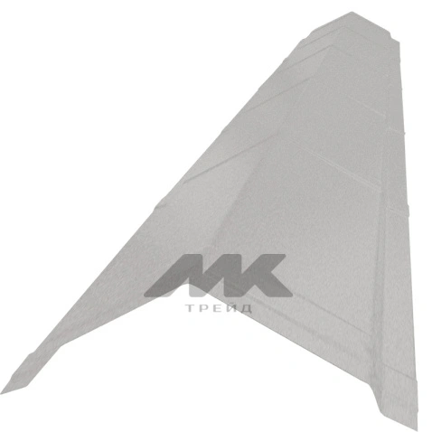 Конек домовидный штампованный, ExtraMatt , RAL 7004 (2,0 м)