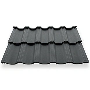 Металлочерепица ГЕРМАНО, МАТ, RAL 7016, 0,5 мм, модуль