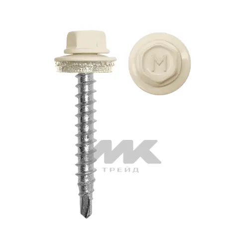 Кровельный саморез Daxmer 4,8*35 с шайбой EPDM со сверлом RAL1015