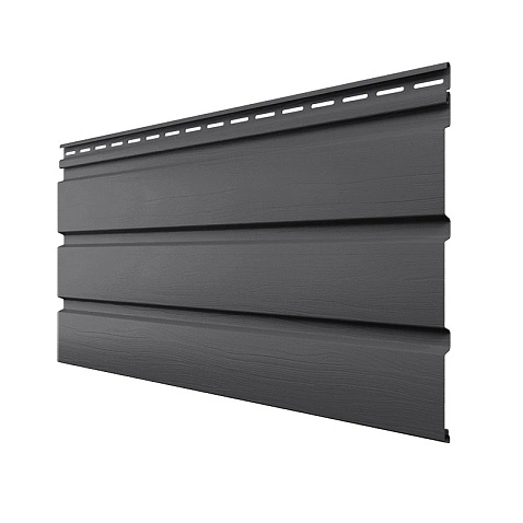 Софит (ПВХ) без перфорации, графит