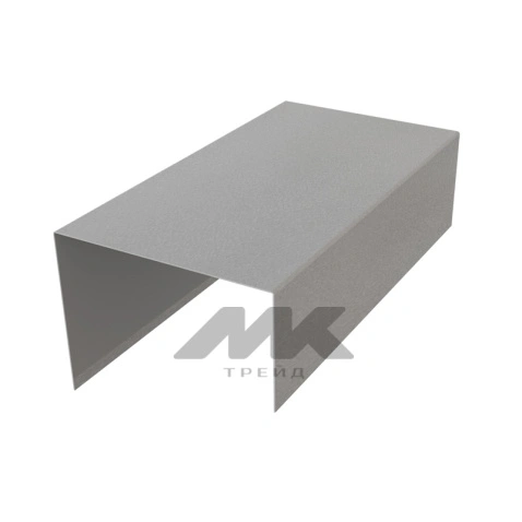 Декоративная накладка на столб 80*80, ExtraMatt, RAL 7004, 2м.п.