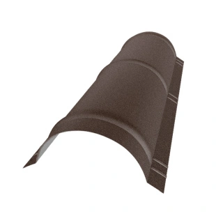 Конек полукруглый, ExtraMatt, RAL 8017 (1,97 м)