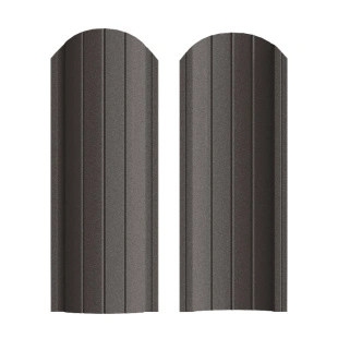 Штакетник Рубин ПРЕМИУМ RAL8019, МАТ, двусторонний