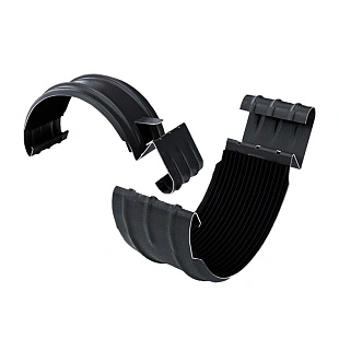 Соединитель желоба PRO, RAL 9005, D125x90 (+ втулка)