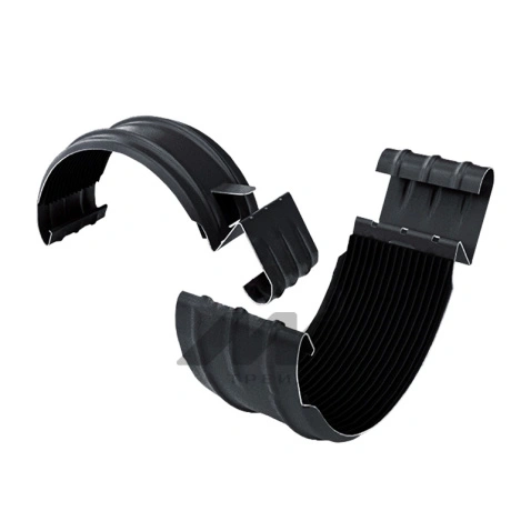 Соединитель желоба PRO, RAL 9005, D125x90 (+ втулка)