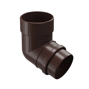 Колено D100 72° Docke Lux, пластиковое RAL 8019