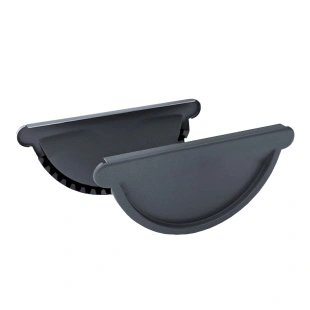 Заглушка желоба PRO, RAL 7024, D125x90