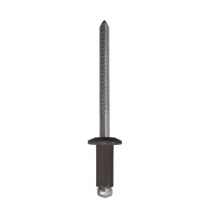 Заклепка вытяжная 4,8*12 алюминий/сталь RAL8019
