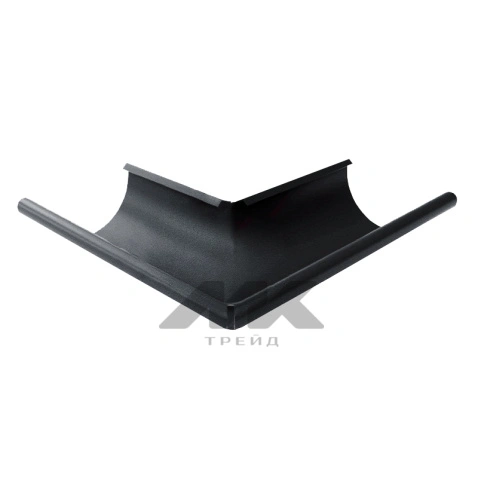 Угол желоба наружный PRO, RAL 9005, D125x90