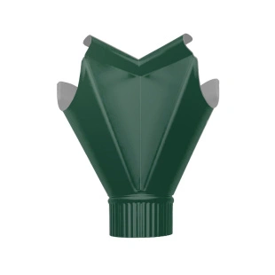 Воронка-угол внутренняя D120/90 RAL 6005, ГЛЯНЕЦ