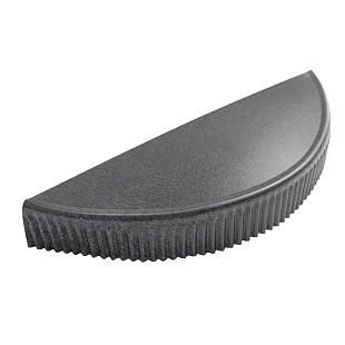 Заглушка конька полукруглого плоская, RAL 7024, КВАРЦ