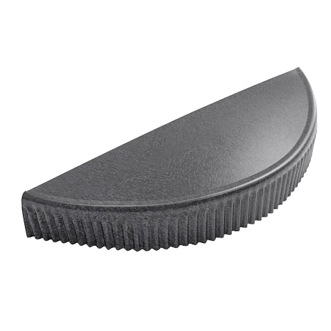 Заглушка конька полукруглого плоская, RAL 7024, КВАРЦ