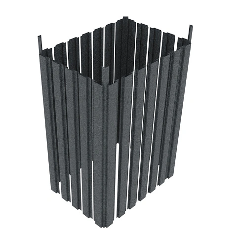 Панель модульной обшивки, КВАРЦ, RAL 7024, 2,0 м.п.