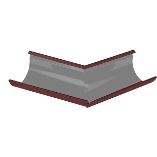 Угол желоба наружный 135гр. D120/90 RAL 3005, ГЛЯНЕЦ