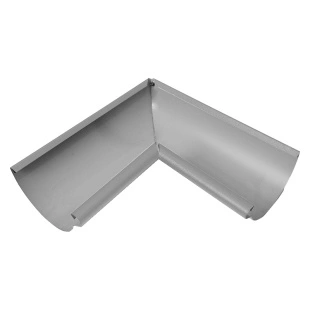 Угол желоба внутренний 90°, D120/90, RAL 7004, ExtraMatt
