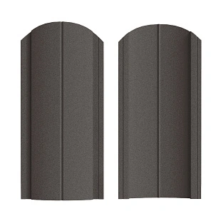 Штакетник Европланка ПРЕМИУМ RAL8019, МАТ, двусторонний