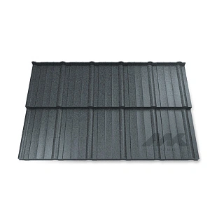 Металлочерепица МОРЕНО, КВАРЦ, RAL 7024, 0,5 мм, Модуль