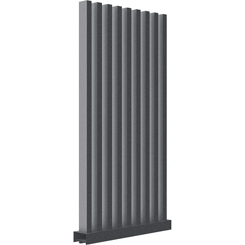 Забор Форпост AL, 80x40мм, зазор 50мм, срез 90°, RAL 7024 МУАР