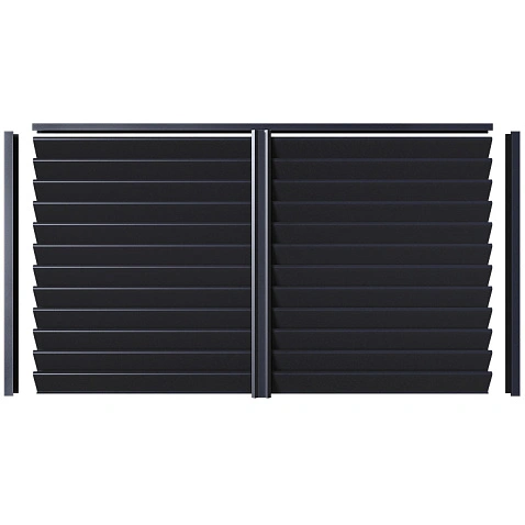 Забор-жалюзи ALFA (в разборе), МАТ, RAL9005