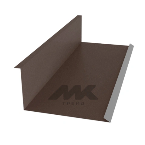 Планка примыкания нижняя 122*250, ExtraMatt, RAL 8017, 2м.п.