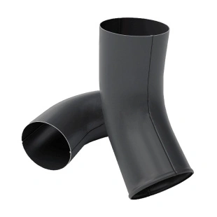 Колено трубы сливное PRO, RAL 7021, D125x90