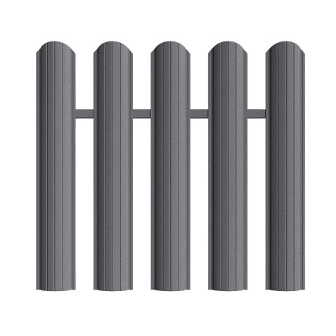 Штакетник Рубин ПРЕМИУМ RAL7024, МАТ, односторонний