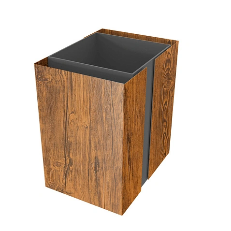 Декоративная накладка на столб 60*40, PRINTECH, Золотой дуб, 2м.п.