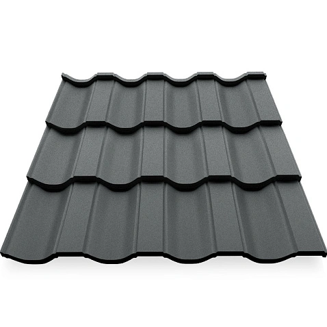 Металлочерепица НОРДО, A-Matt, RAL 7016, 0,5 мм, листовая