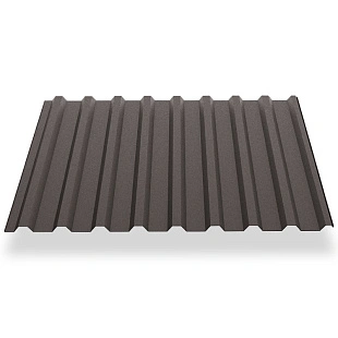 Профнастил МП20, МАТ, RAL8019, 0,5 мм, односторонний