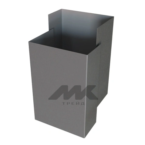 Декоративная накладка на столб 60*60, МАТ, RAL 7016, 2м.п.