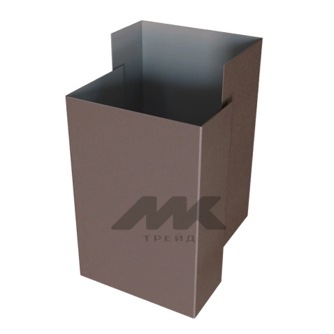 Декоративная накладка на столб 60*40, ExtraMatt, RAL 8017, 2м.п.