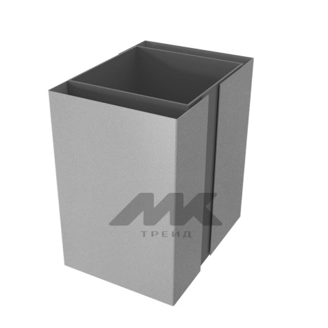 Декоративная накладка на столб 80*80, ExtraMatt, RAL 7004, 2м.п.